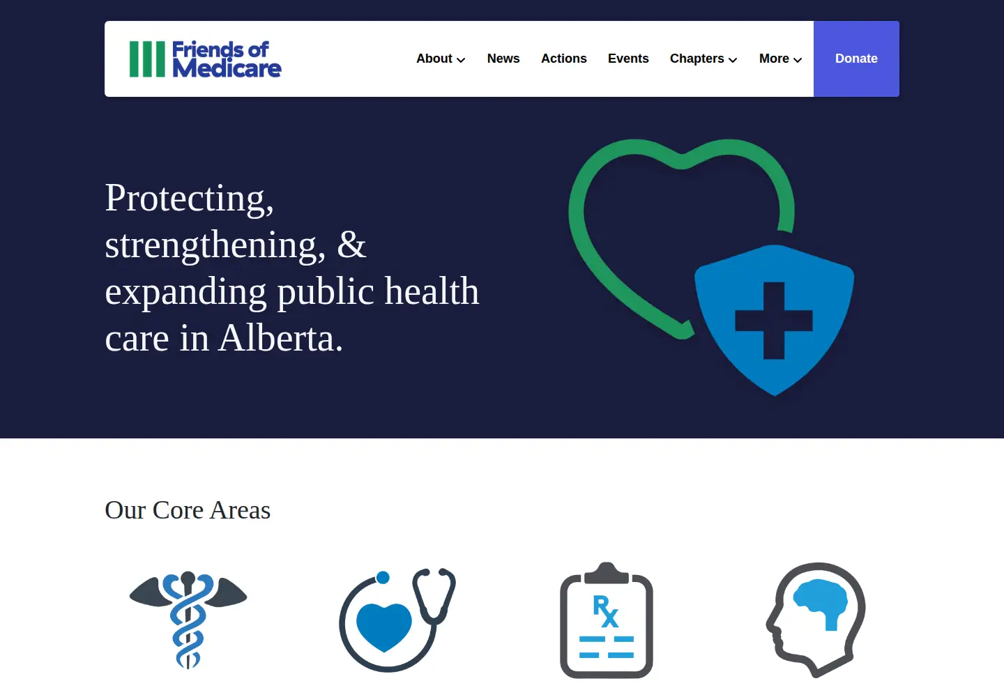 Screenshot of friendsofmedicare.org
