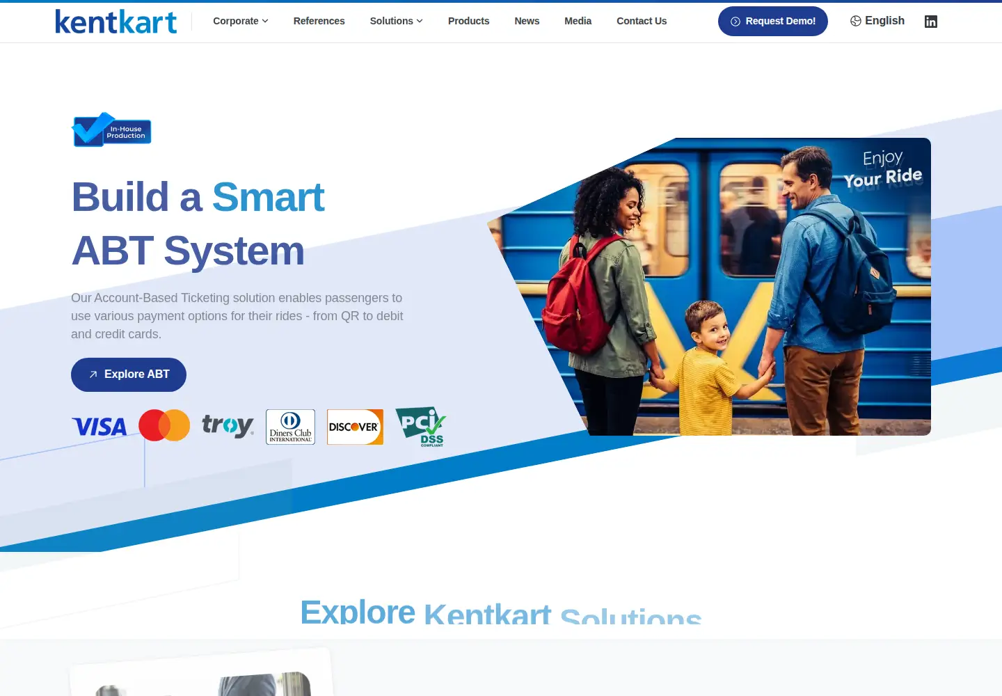 Captured homepage of kentkart.com in the current scan