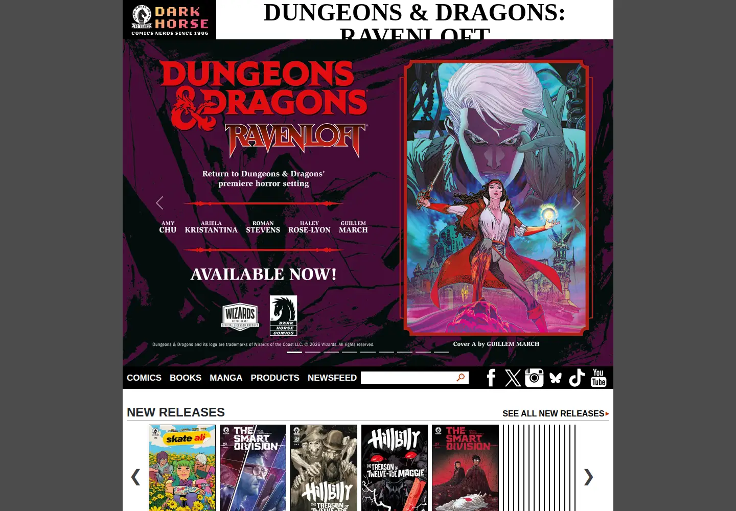 Screenshot of darkhorse.com