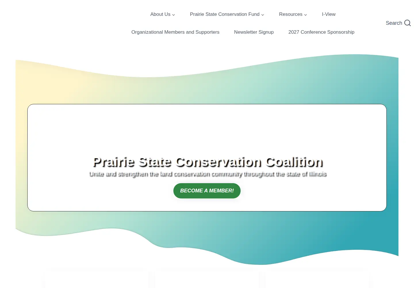 Screenshot of prairiestateconservation.org