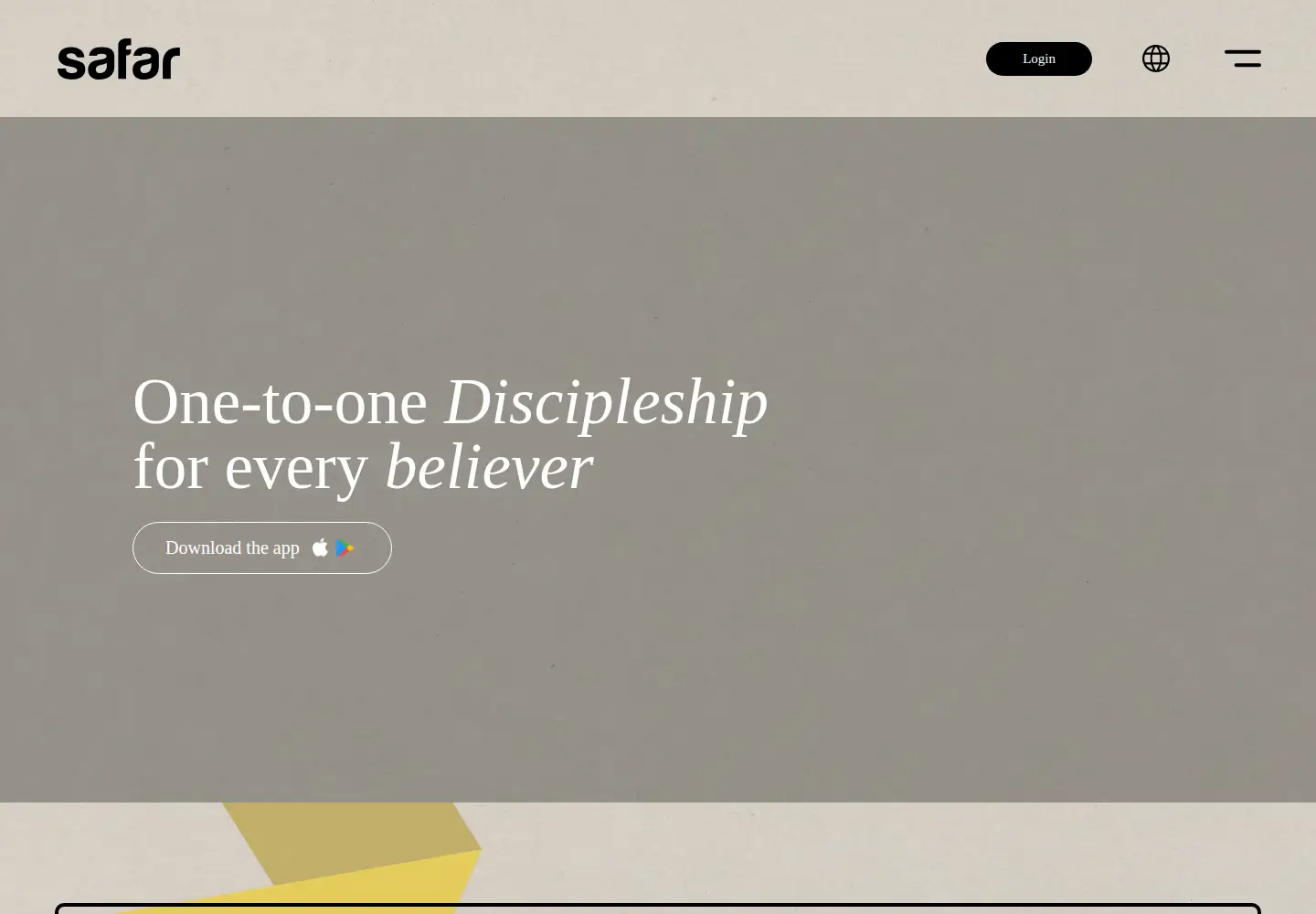 Screenshot of safar.org