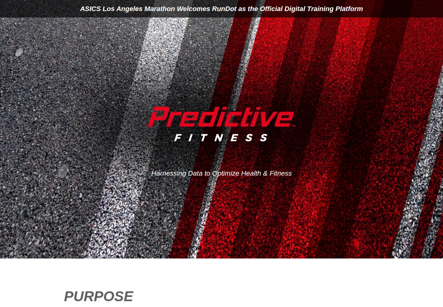 Captured homepage of predictive.fit in the current scan