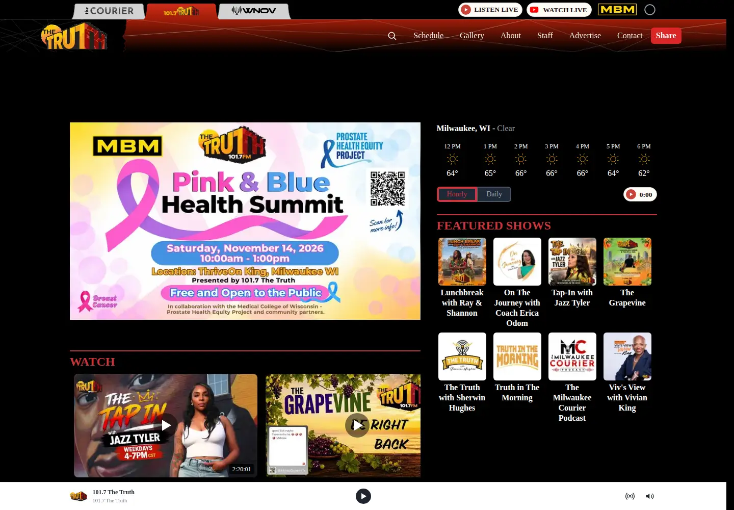 Captured homepage of 1017thetruth.com in the current scan