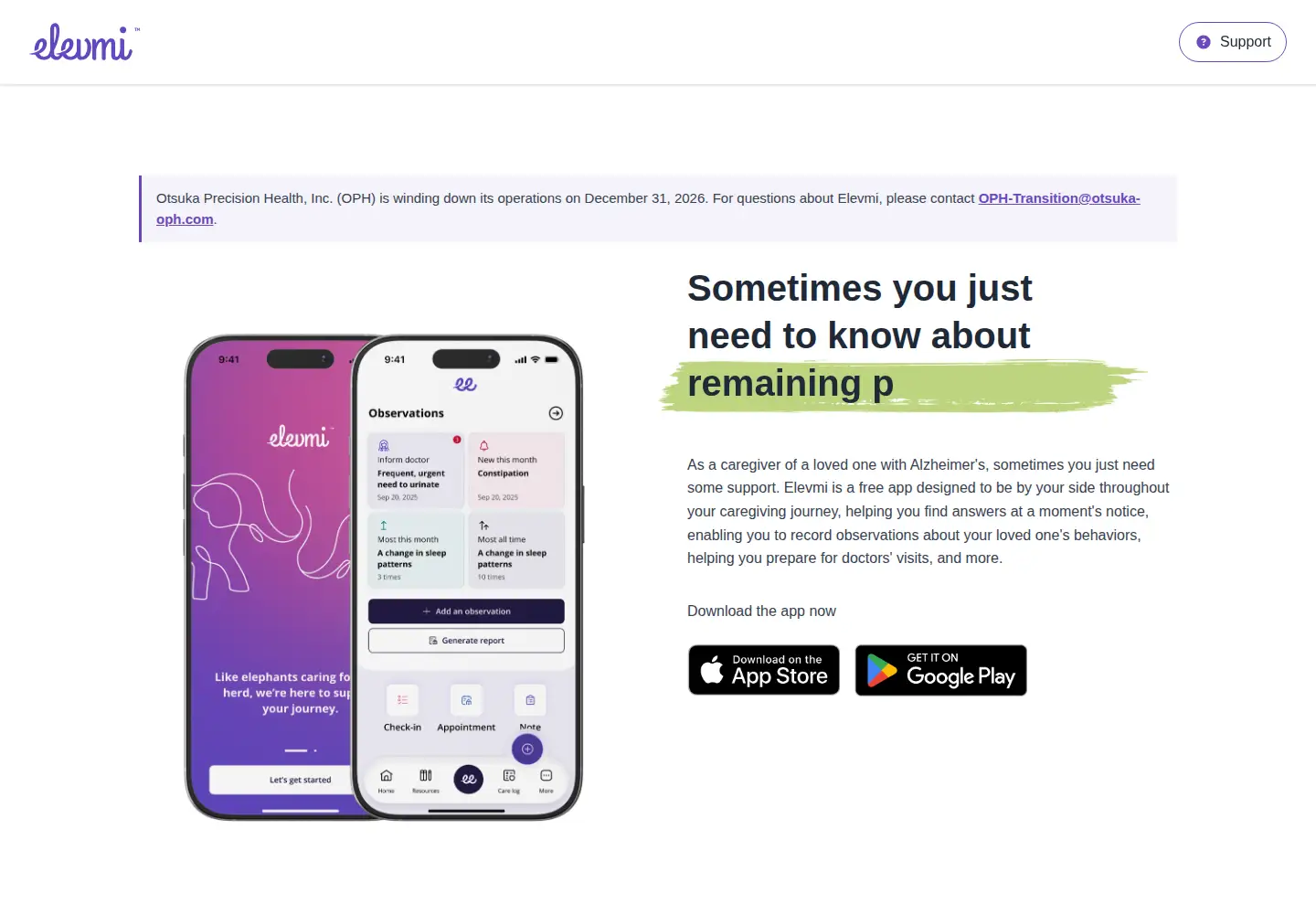 Captured homepage of elevmi.com in the current scan