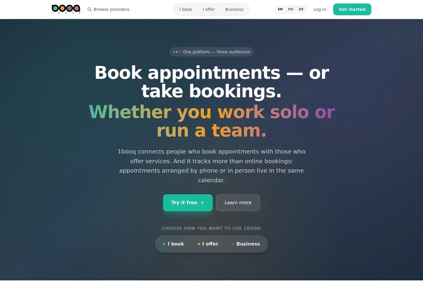 Captured homepage of 1booq.com in the current scan