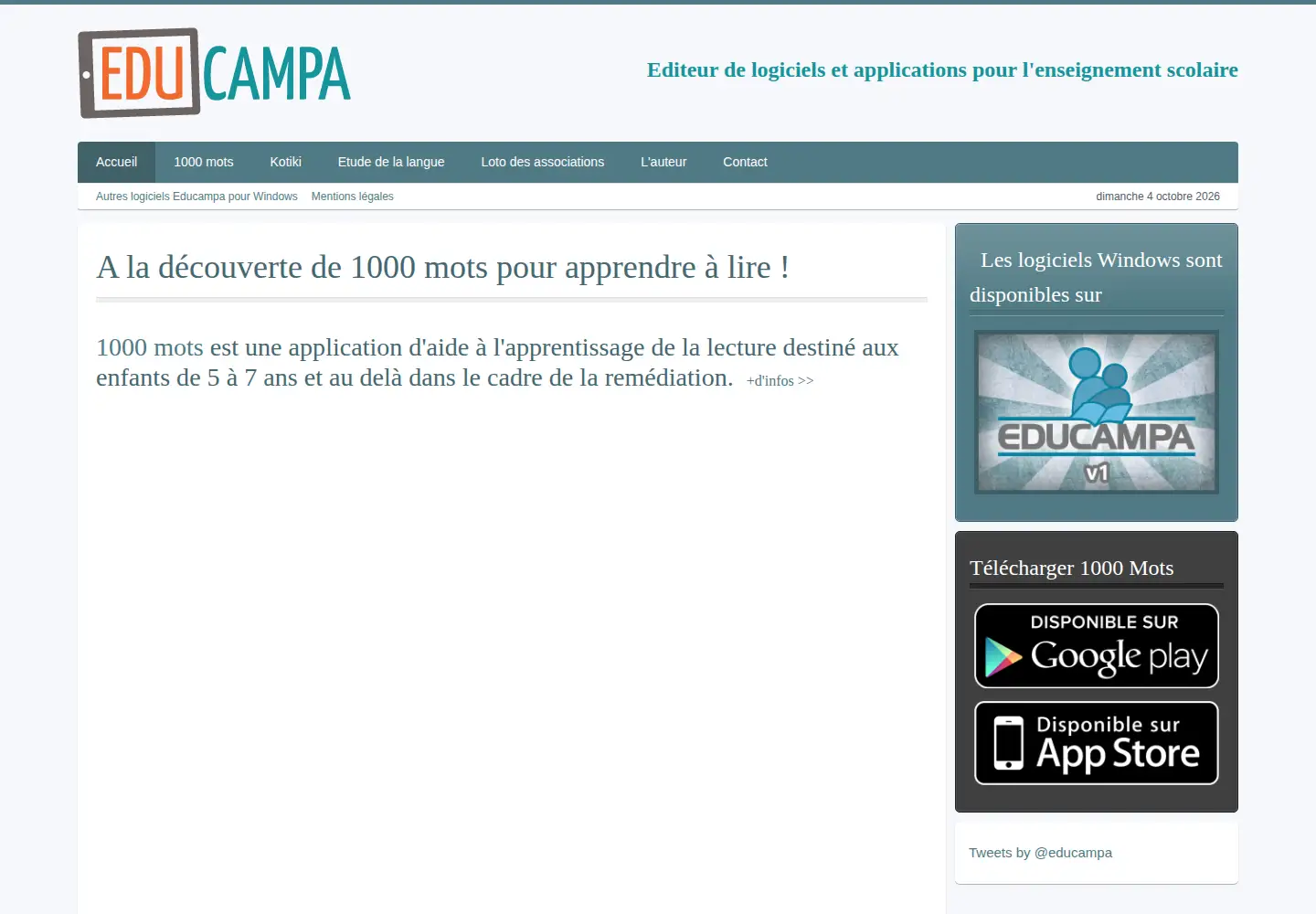 Screenshot of educampa.fr