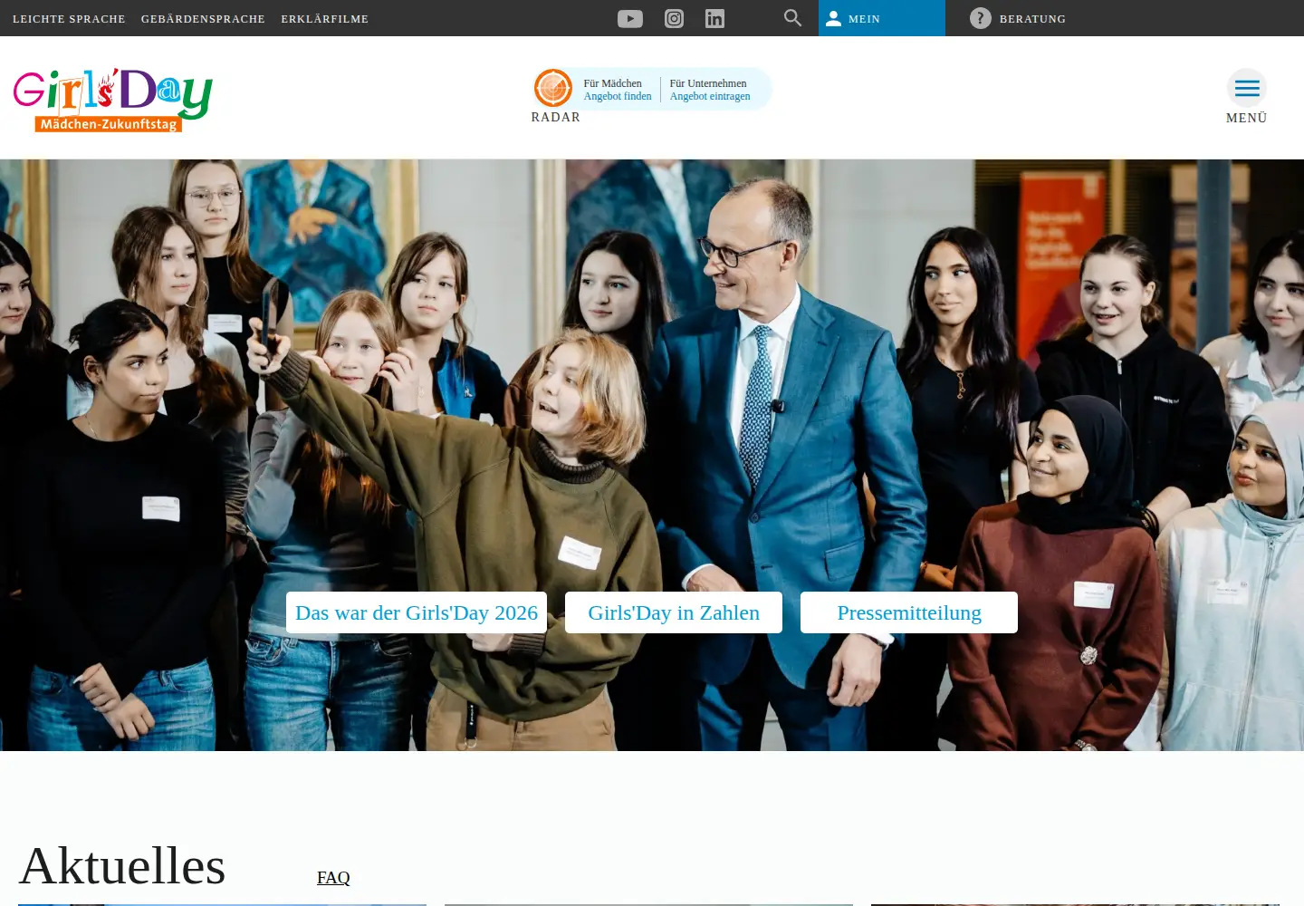 Screenshot of girls-day.de
