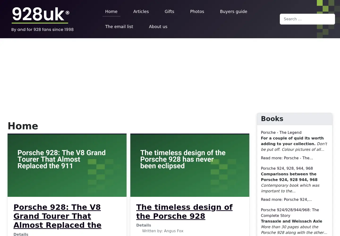 Screenshot of 928.org.uk