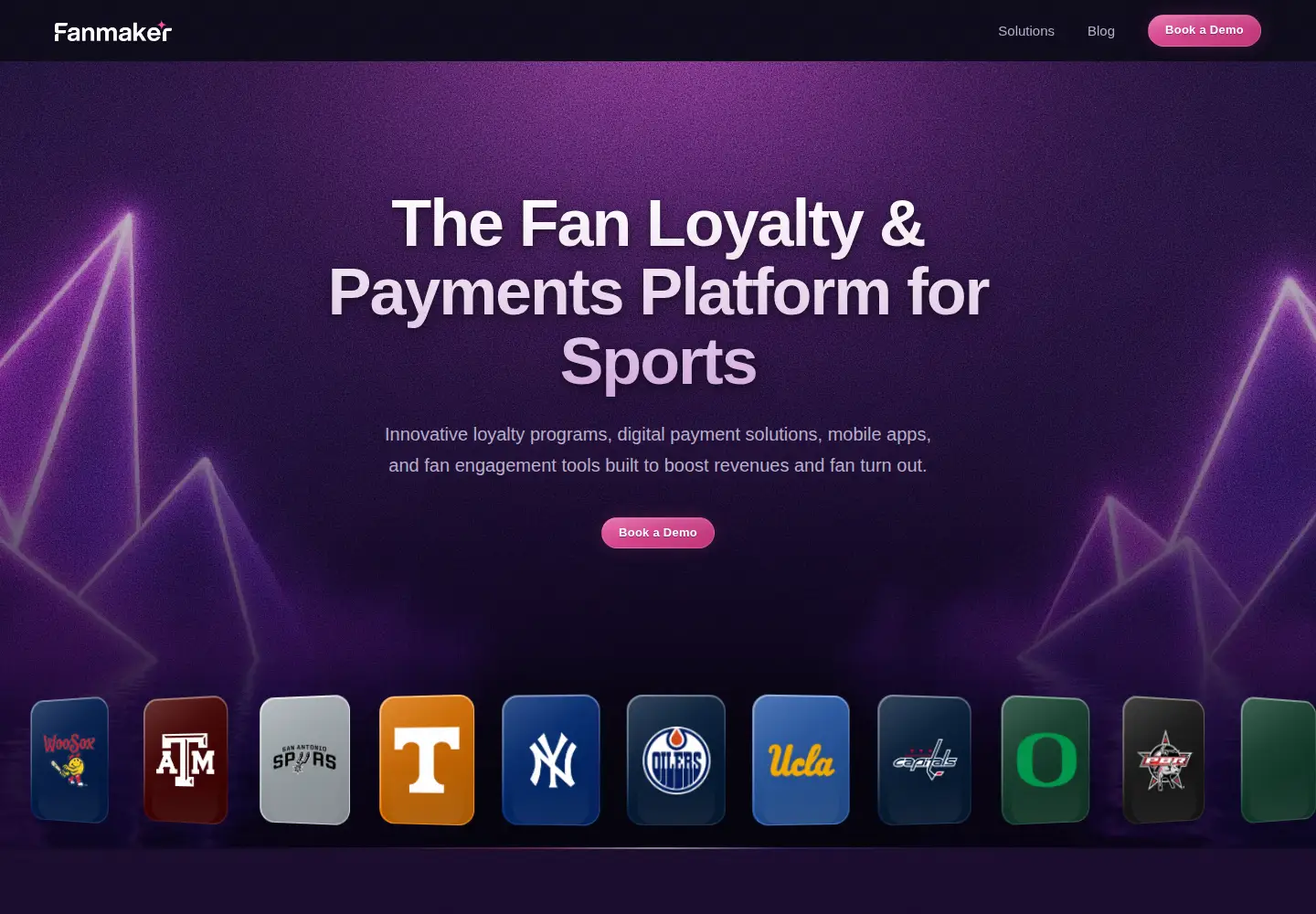 Screenshot of fanmaker.com