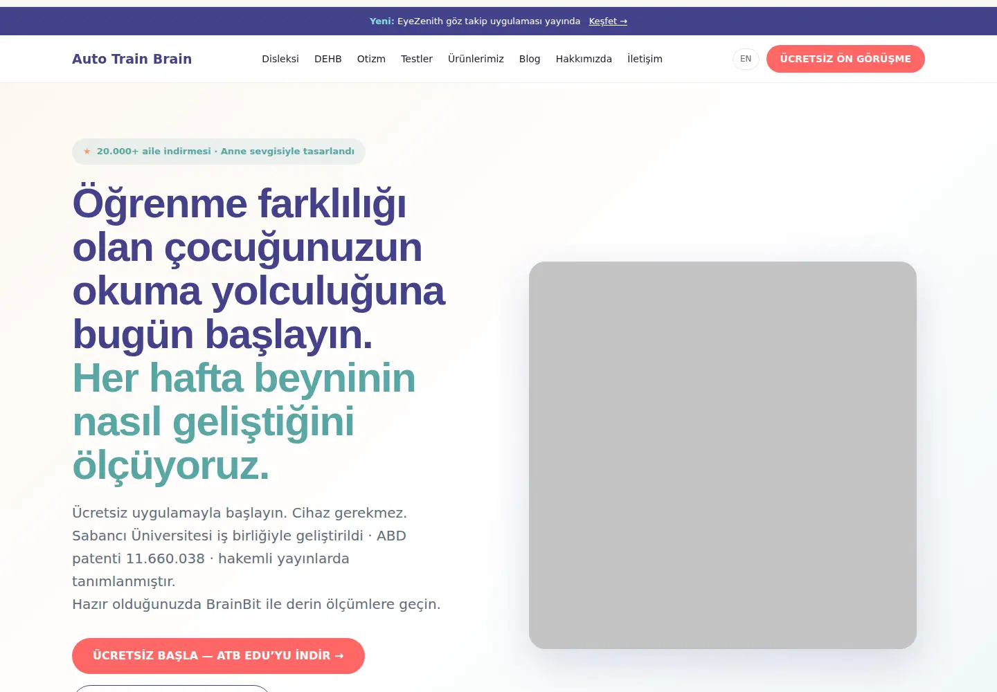 Screenshot of autotrainbrain.com