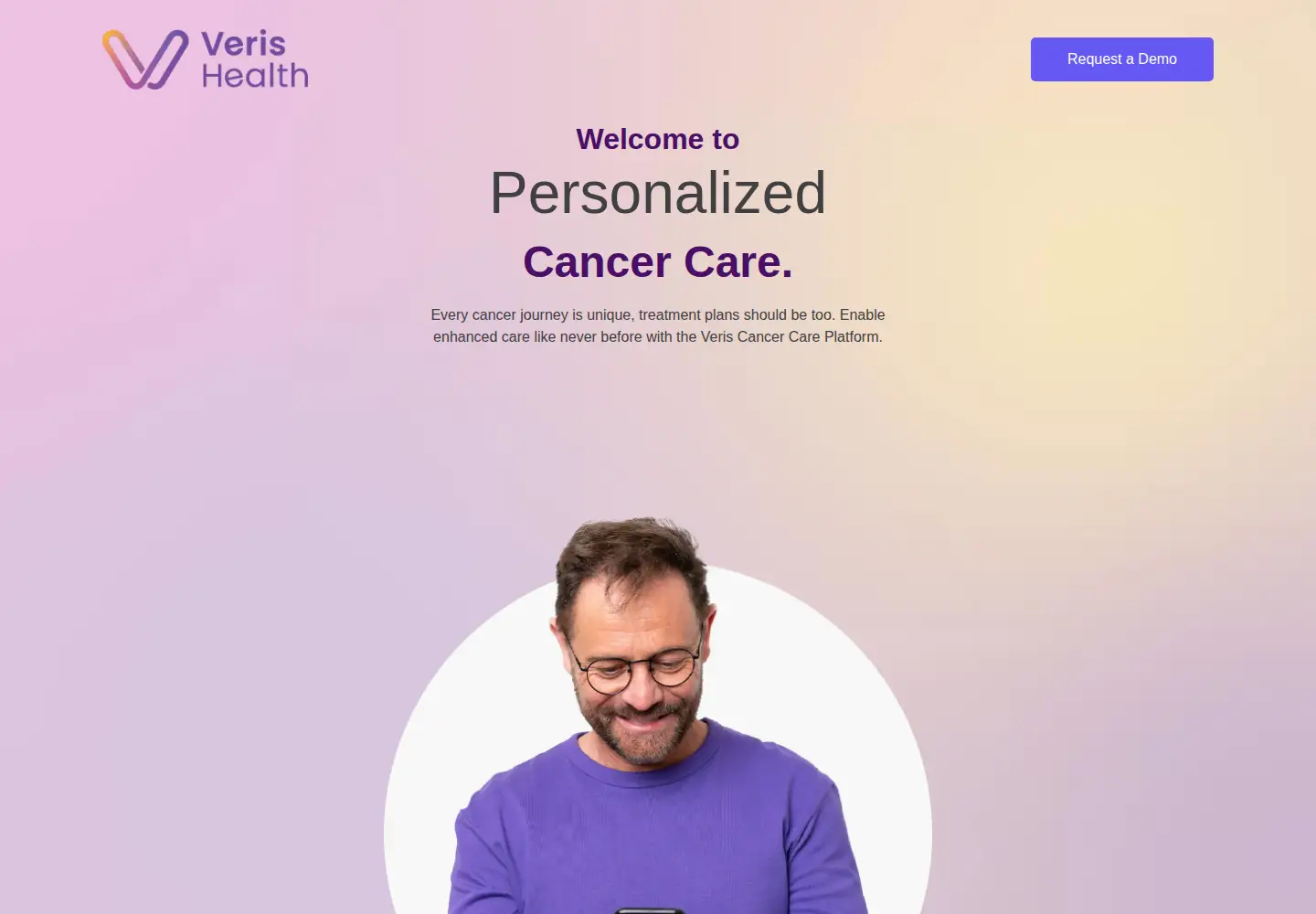 Captured homepage of verishealth.com in the current scan