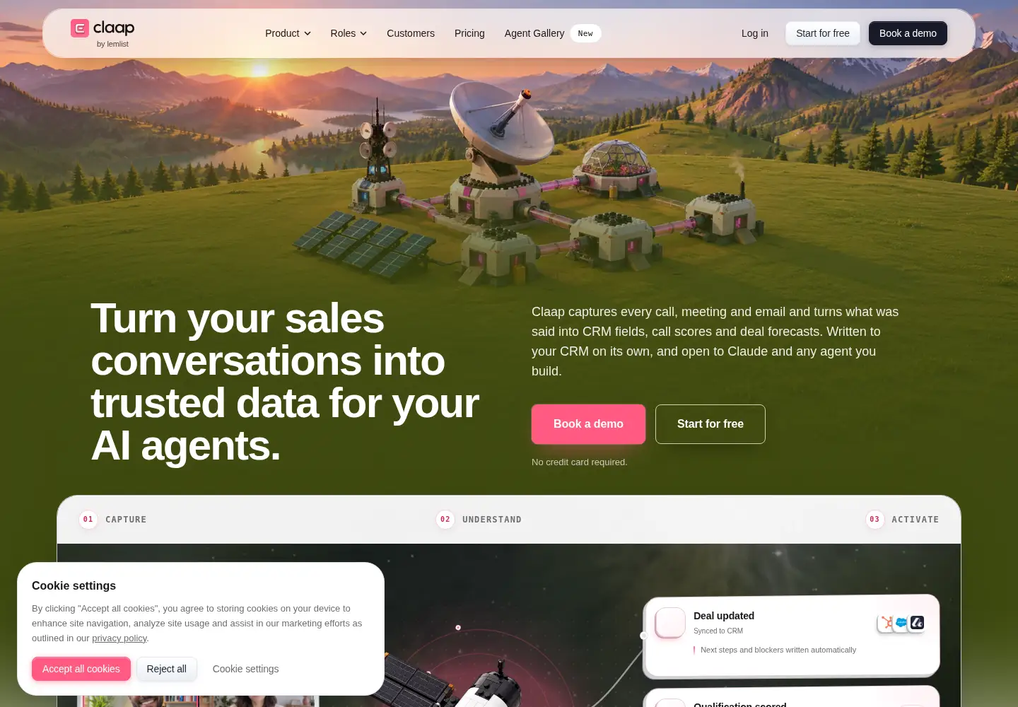 Screenshot of claap.io