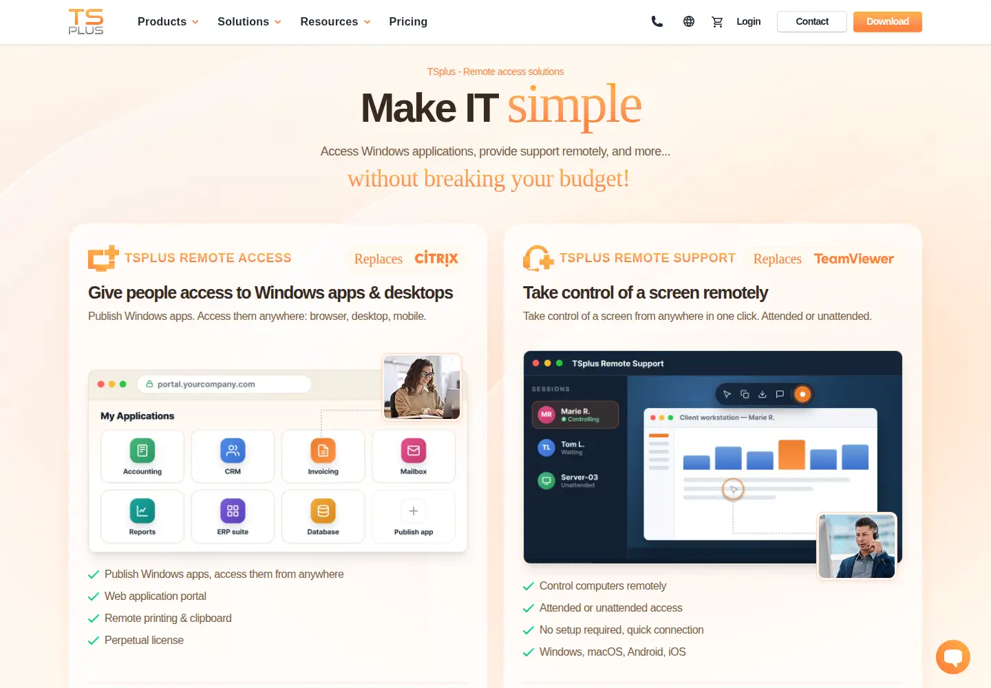 Screenshot of terminalserviceplus.com