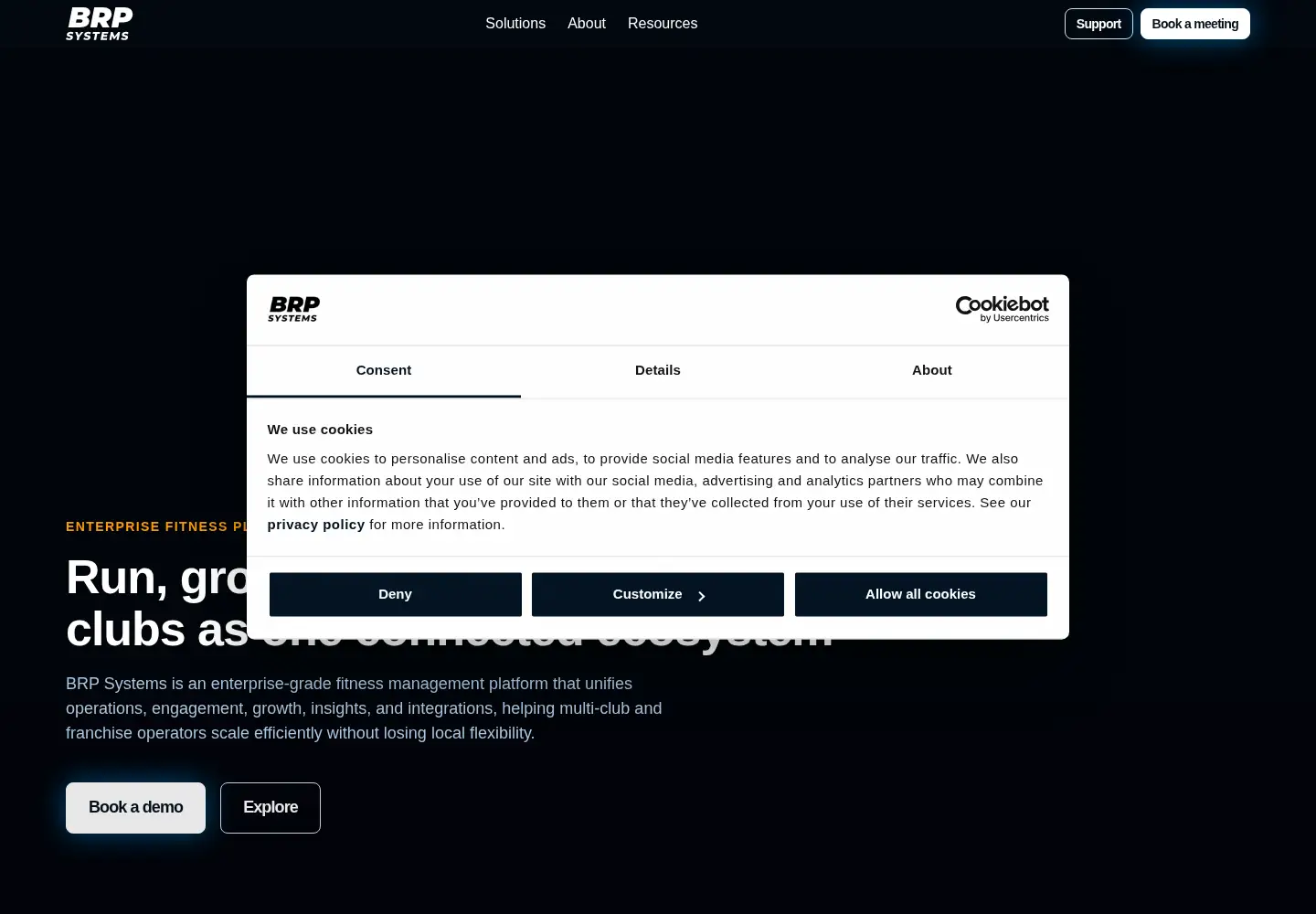 Screenshot of brpsystems.com