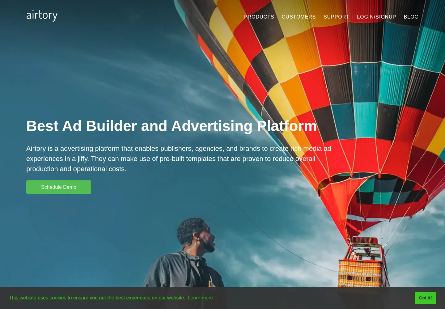 Screenshot of airtory.com