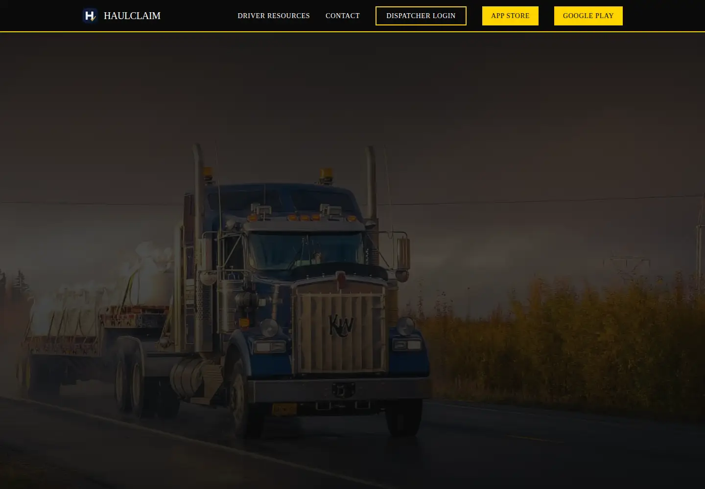 Captured homepage of haulclaim.com in the current scan
