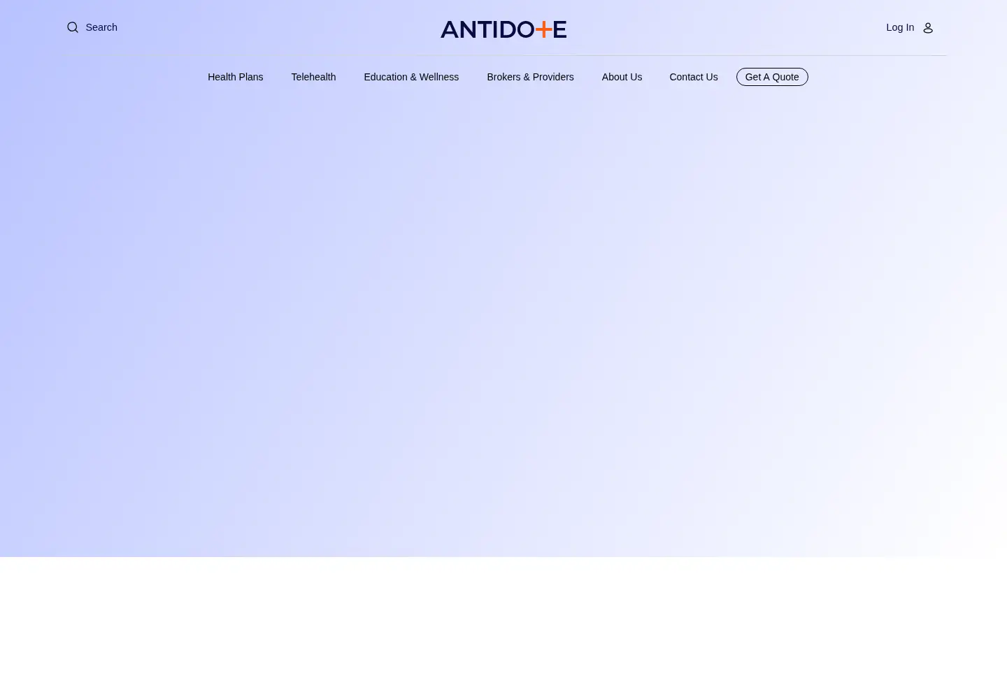 Screenshot of antidotehealth.com