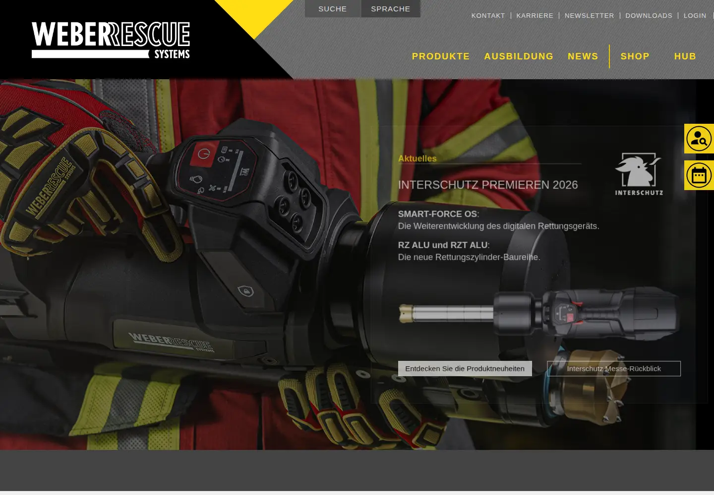 Screenshot of weber-rescue.com