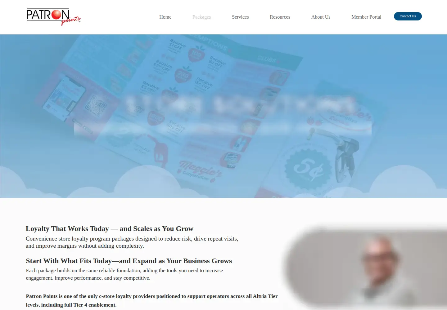 Screenshot of patronpoints.com