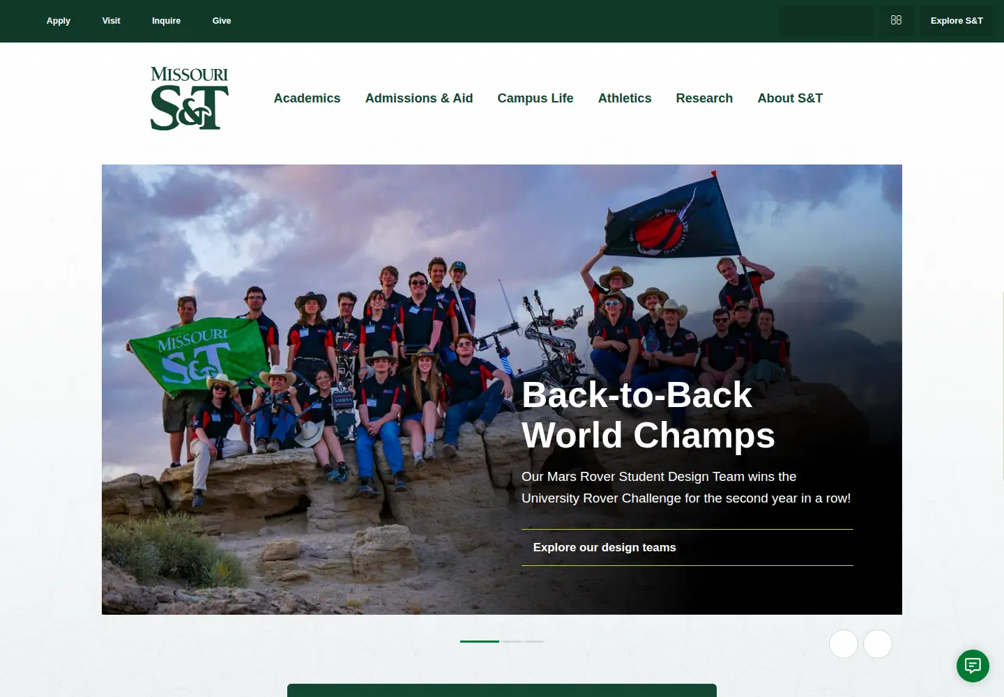 Screenshot of mst.edu