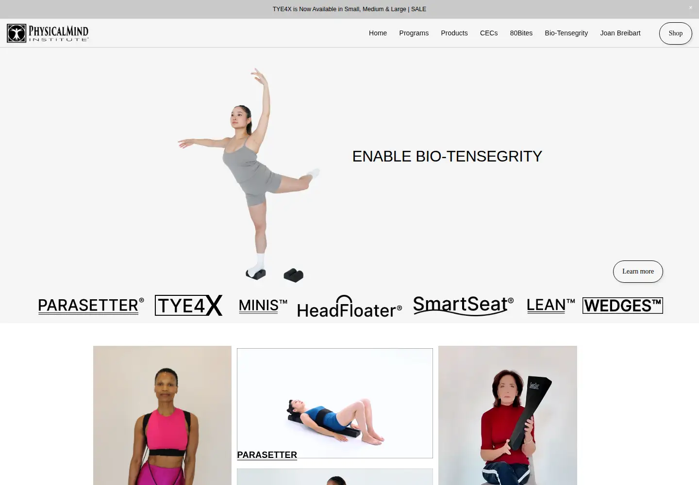 Captured homepage of physicalmindinstitute.com in the current scan