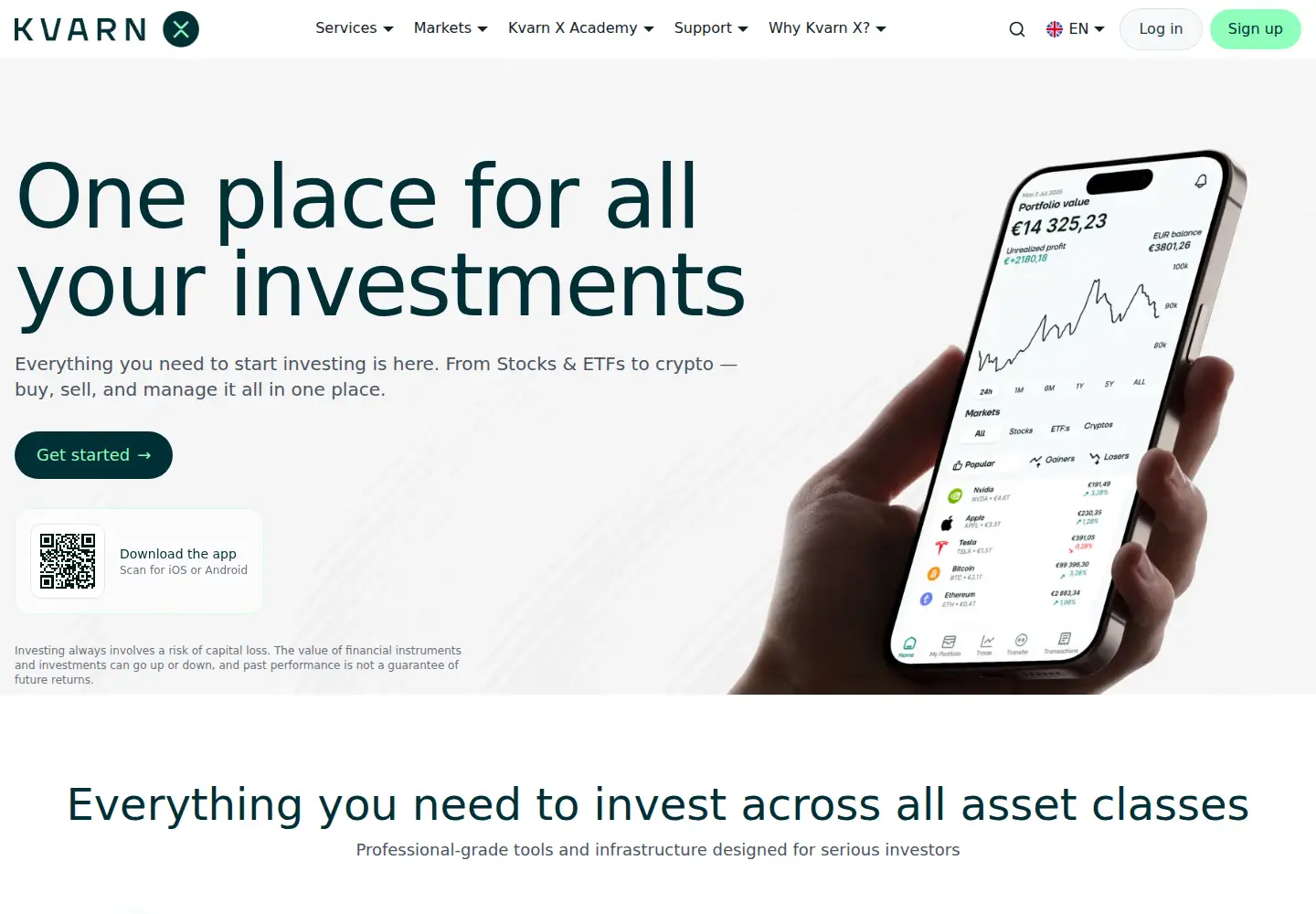Screenshot of kvarnx.com