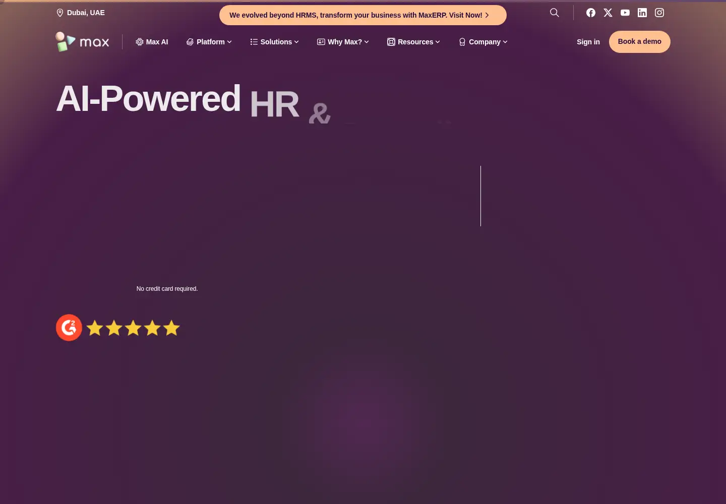 Screenshot of maxhr.io