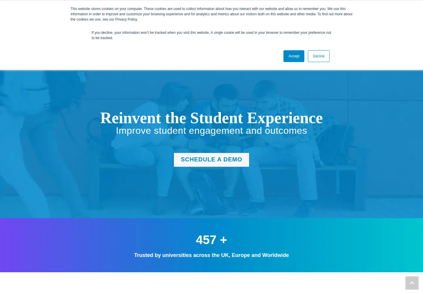Screenshot of symplicity.com