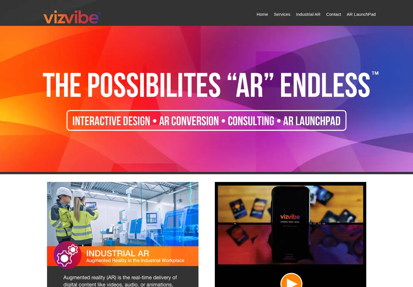 Screenshot of vizvibe.com