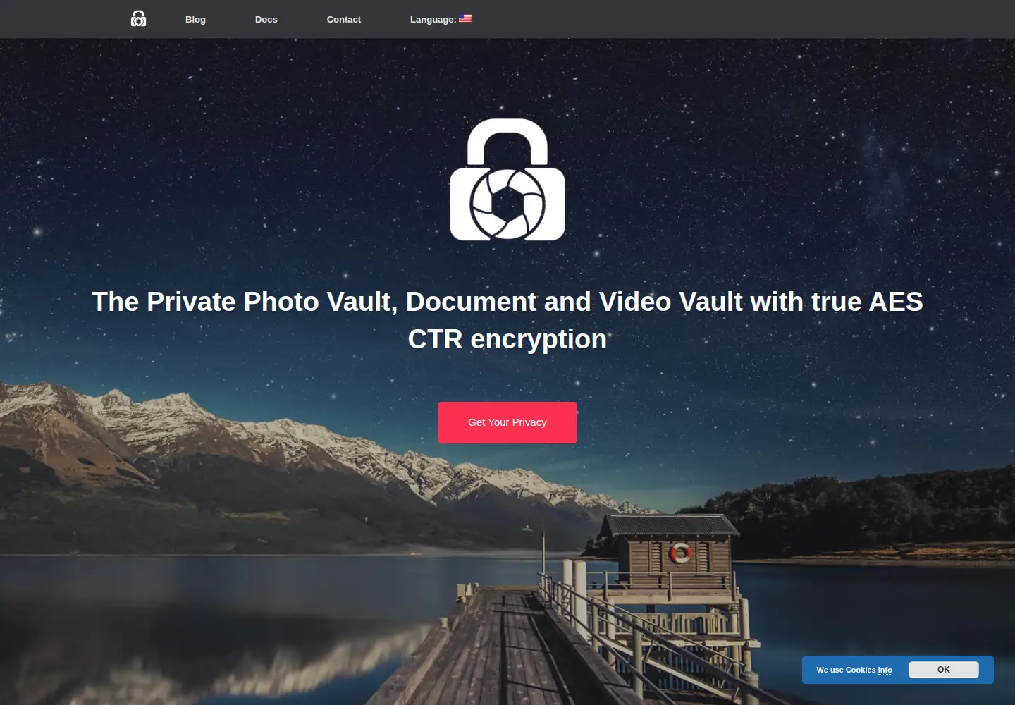 Captured homepage of lockmypix.com in the current scan