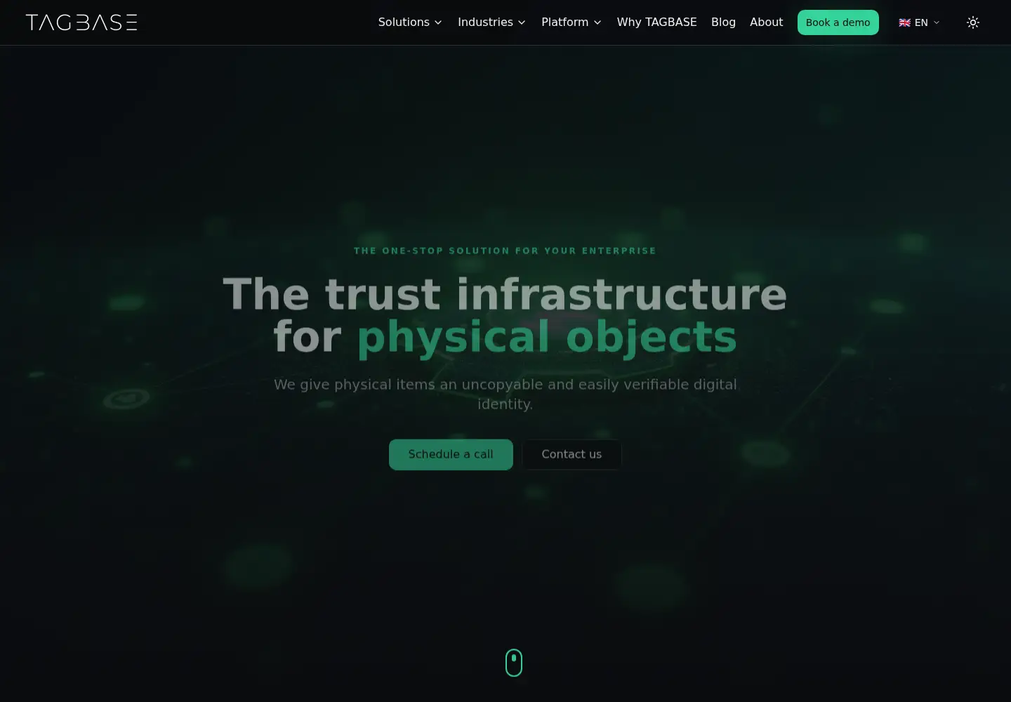 Screenshot of tagbase.io
