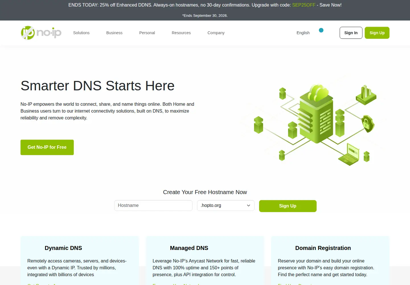 Screenshot of no-ip.info