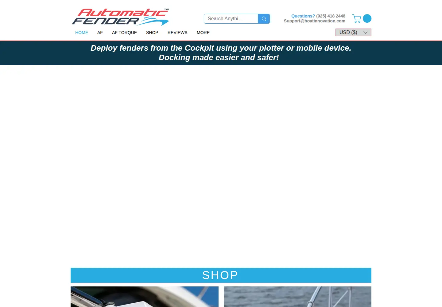 Captured homepage of automaticfender.com in the current scan
