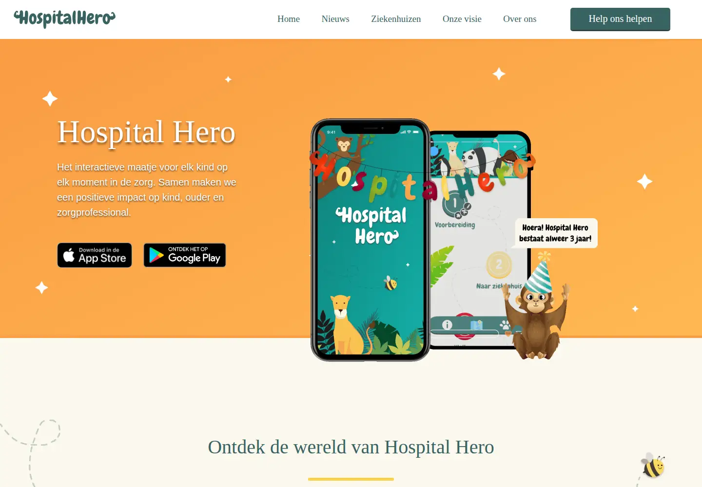 Captured homepage of hospitalhero.nl in the current scan