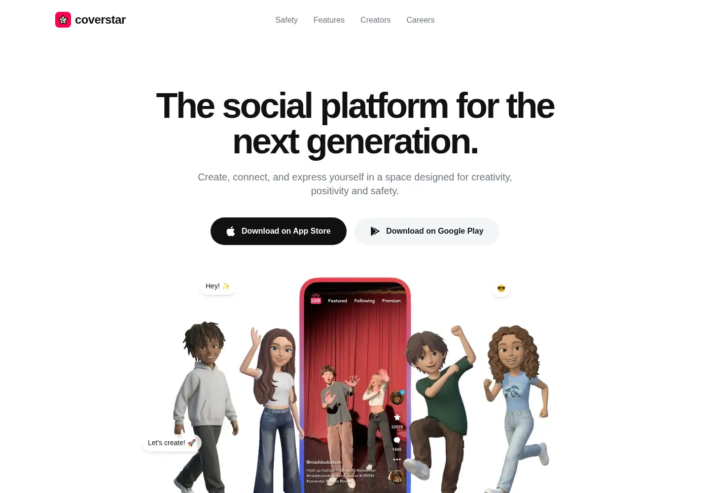 Screenshot of coverstar.app