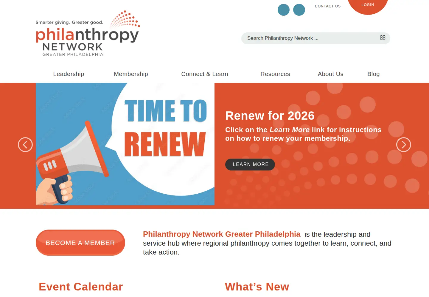Screenshot of philanthropynetwork.org