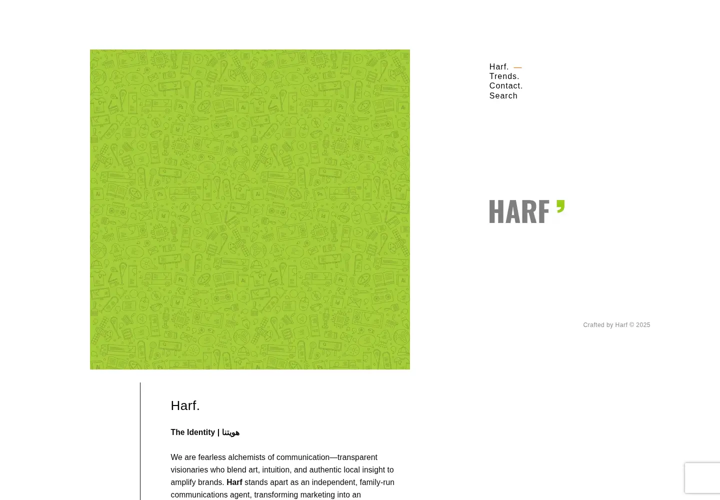 Captured homepage of harfpromo.com in the current scan