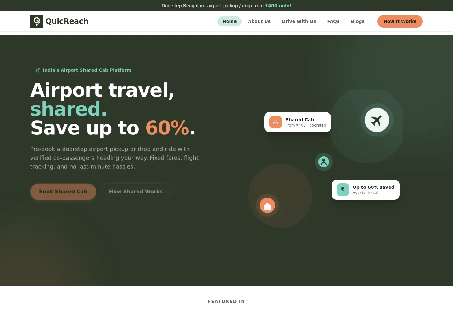 Screenshot of quicreach.com