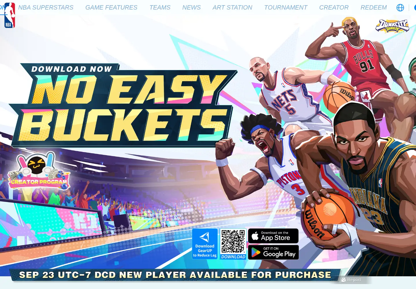 Screenshot of dunkcitymobile.com