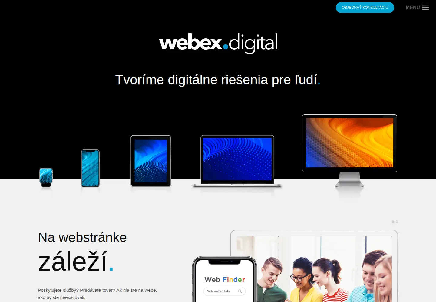 Screenshot of webex.digital