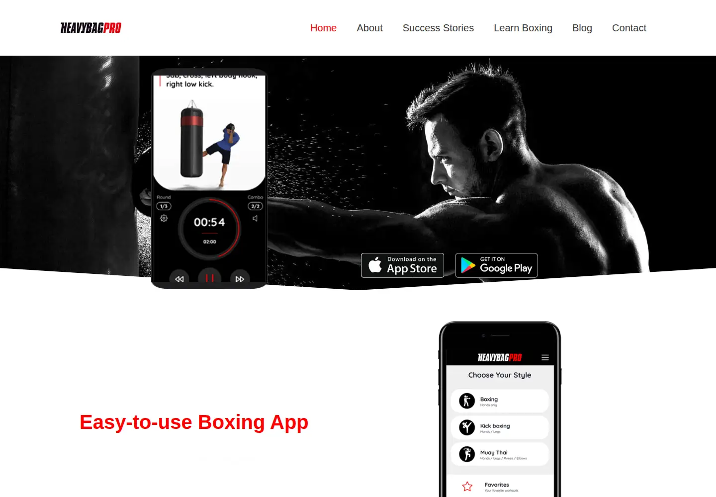 Screenshot of heavybag.pro