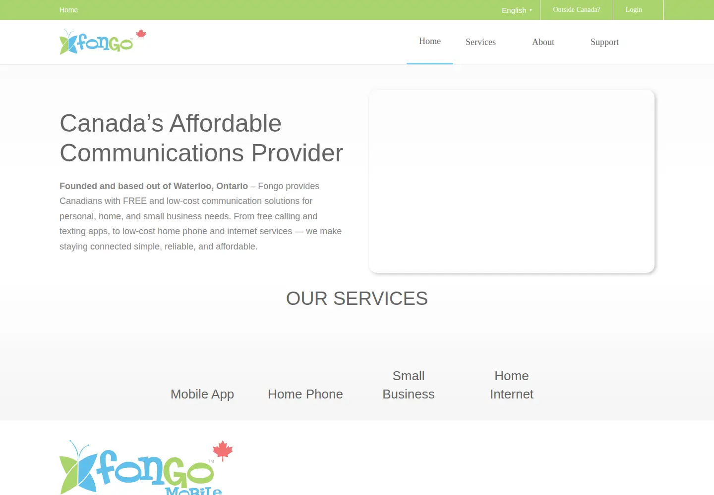 Screenshot of fongo.com