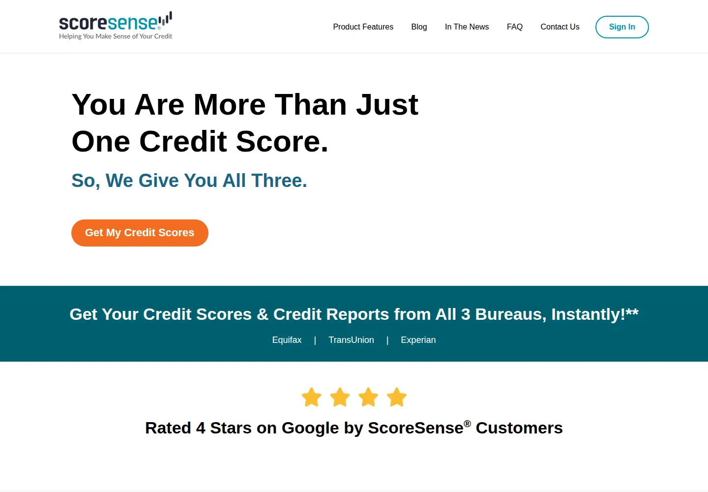 Screenshot of scoresense.com