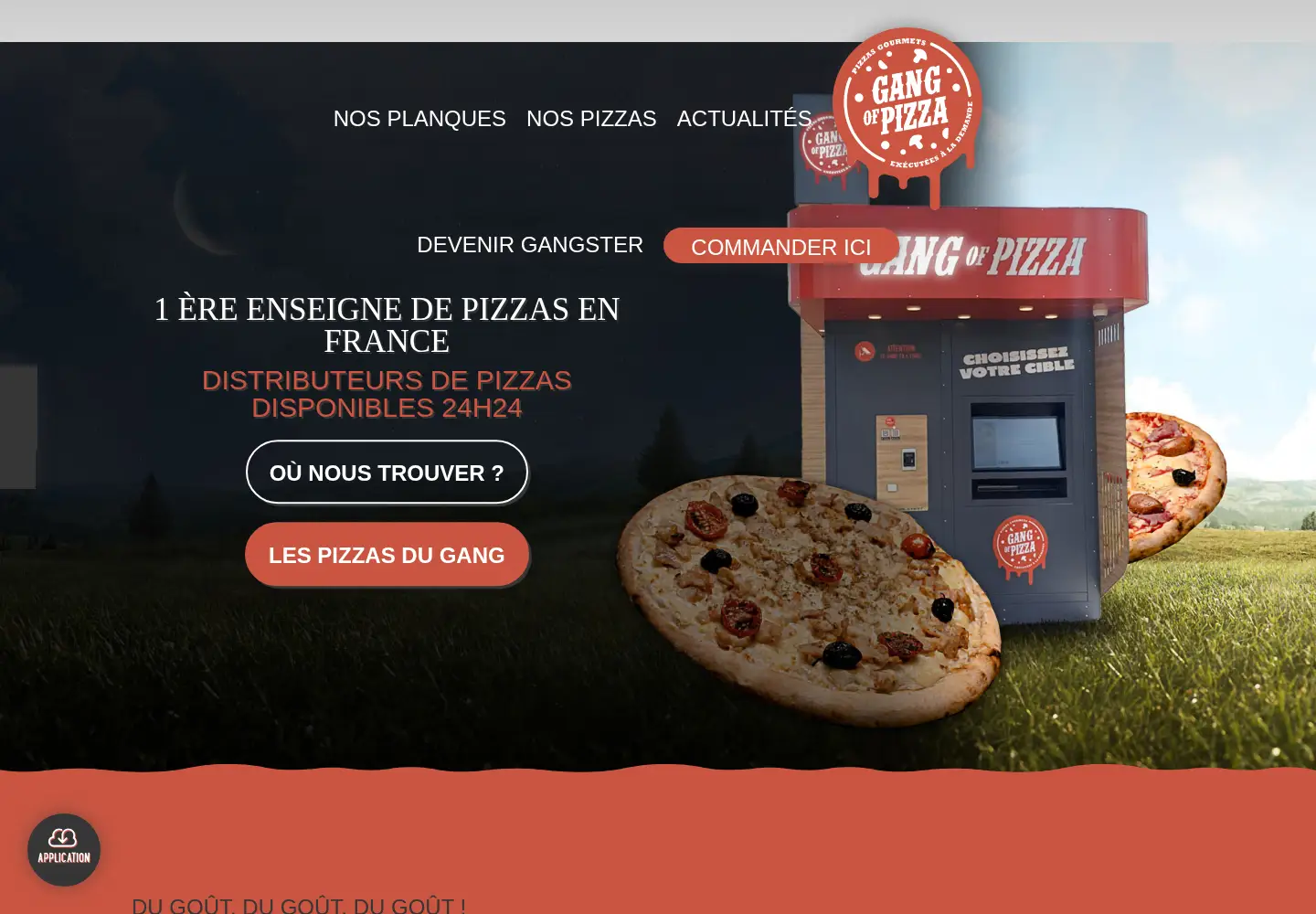 Screenshot of gangofpizza.com