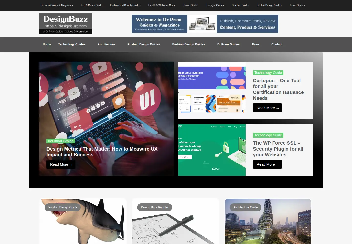 Screenshot of designbuzz.com