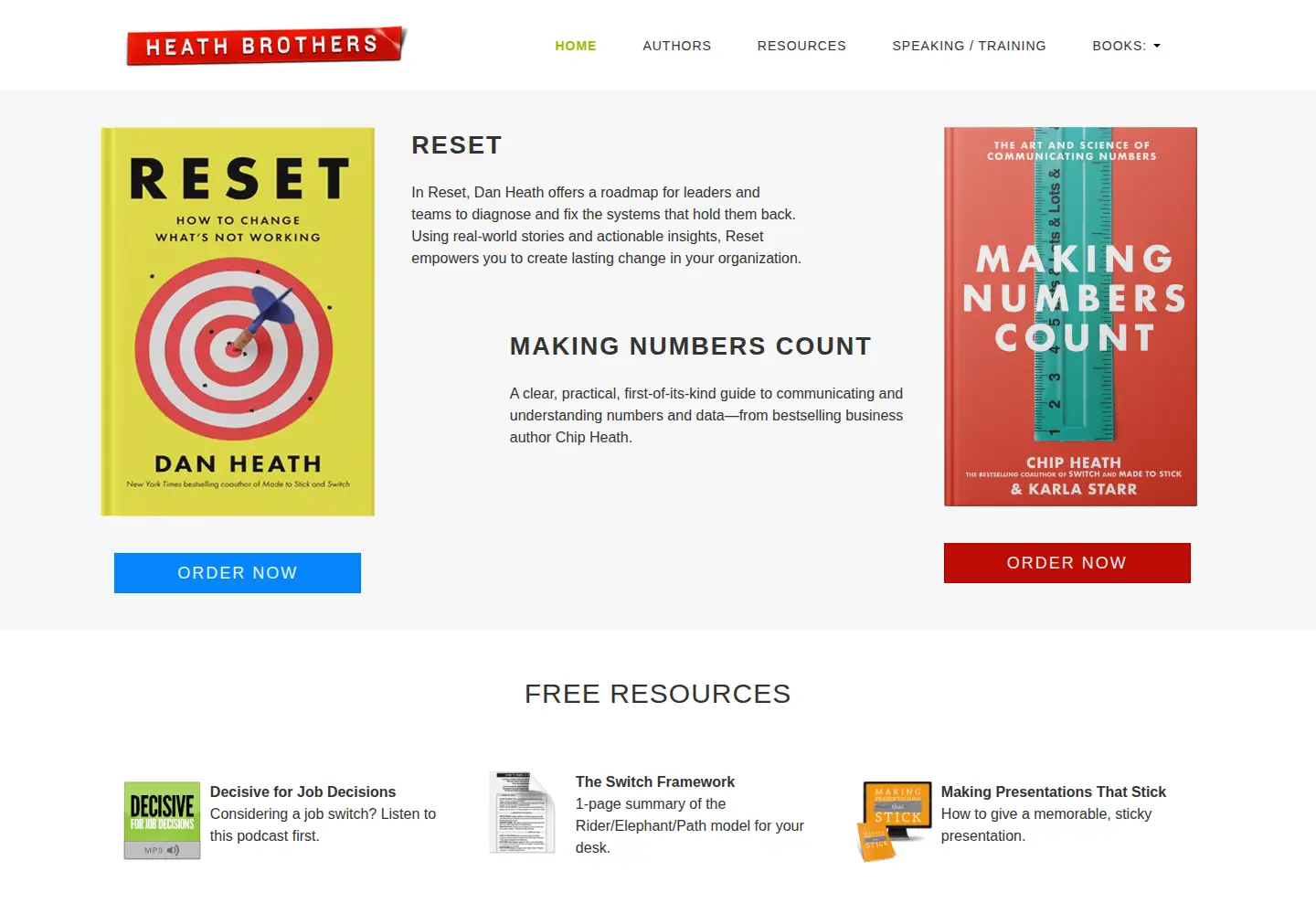 Screenshot of heathbrothers.com