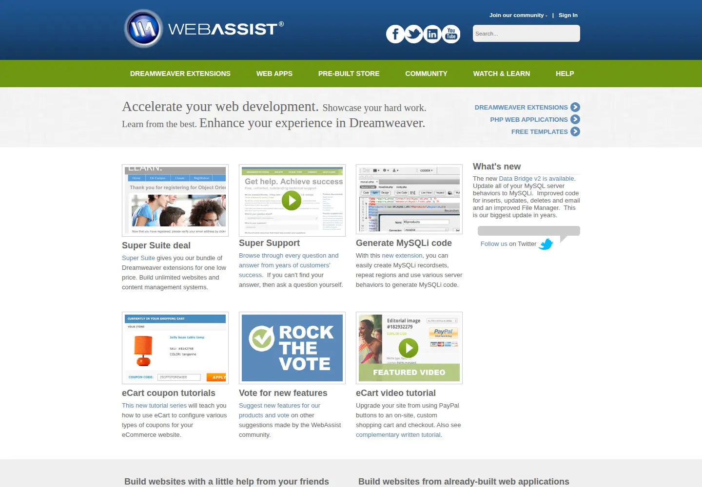 Screenshot of webassist.com