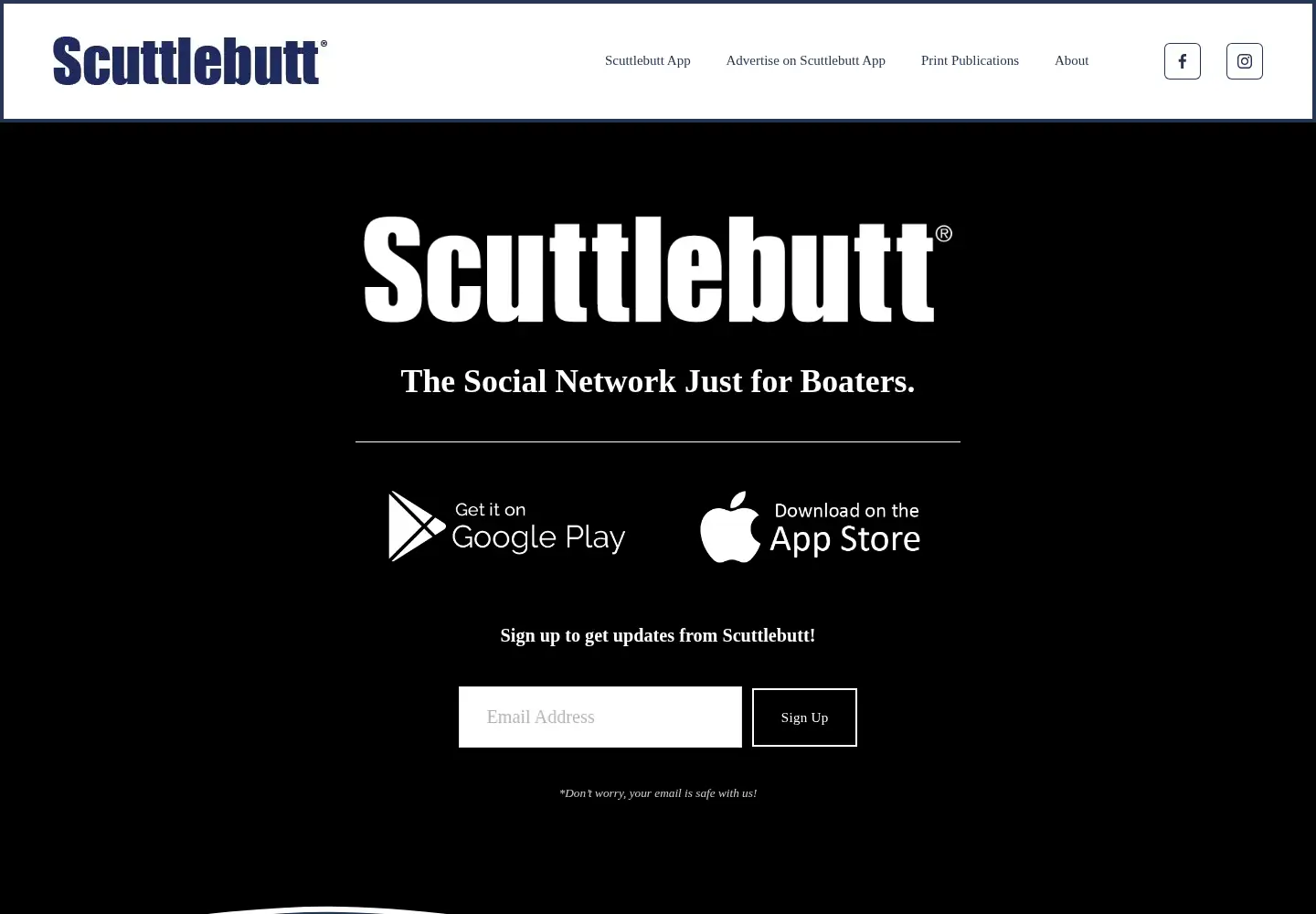 Screenshot of scuttlebutt.com
