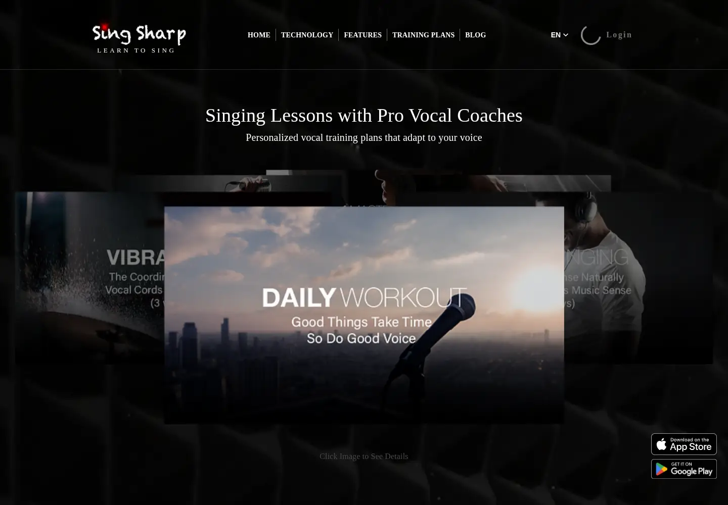 Screenshot of singsharp.com