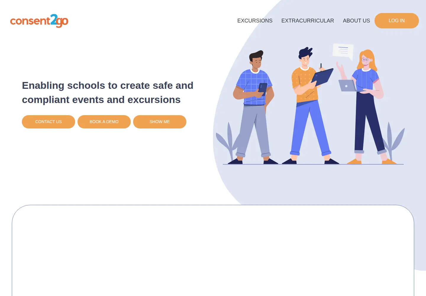 Screenshot of consent2go.com